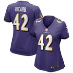 Womens Baltimore Ravens Patrick Ricard Purple Game Jersey Gift for Baltimore Ravens fans