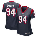 Womens Houston Texans Charles Omenihu Navy Game Jersey Gift for Houston Texans fans