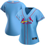 Womens St Louis Cardinals Light Blue Alternate Team Jersey Gift For St Louis Cardinals Fans