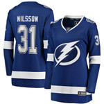 Womens Tampa Bay Lightning Anders Nilsson Blue Home Jersey gift for Tampa Bay Lightning fans