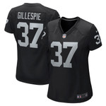 Womens Las Vegas Raiders Tyree Gillespie Black Game Jersey Gift for Las Vegas Raiders fans