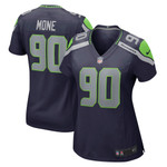 Womens Seattle Seahawks Bryan Mone College Navy Game Jersey Gift for Seattle Seahawks fans