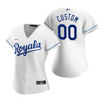 Womens Kansas City Royals Personalized Name Number 2020 White Jersey Gift For Royals Fans