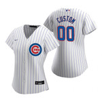 Womens Chicago Cubs Personalized Name Number 2020 White Jersey Gift For Cubs Fans