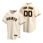 Mens San Francisco Giants Personalized Name Number 2020 Home Cream Jersey Gift For Giants Fans