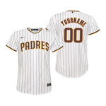 Youth San Diego Padres Custom Name Number 2020 White Jersey Gift For Padres Fans