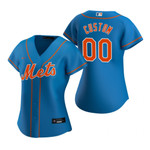 Womens New York Mets Personalized Name Number 2020 Royal Blue Jersey Gift For Mets Fans