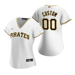 Womens Pittsburgh Pirates Personalized Name Number 2020 White Jersey Gift For Pirates Fans