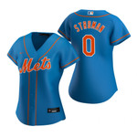 Womens New York Mets #0 Marcus Stroman 2020 Royal Blue Jersey Gift For Mets Fans