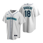 Mens Seattle Mariners #18 Yusei Kikuchi 2020 Home White Jersey Gift For Mariners Fans