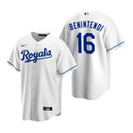 Mens Kansas City Royals #16 Andrew Benintendi Home White Jersey Gift For Royals Fans