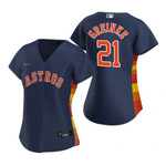 Women'S Astros #21 Zack Greinke Navy 2020 Alternate Jersey Gift For Astros Fan