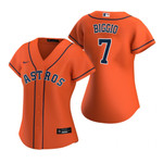 Women'S Astros #7 Craig Biggio Orange 2020 Alternate Jersey Gift For Astros Fan