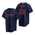 Mens Minnesota Twins #22 Miguel Sano Alternate Navy Jersey Gift For Twins Fans
