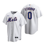 Mens New York Mets #0 Marcus Strooman 2020 Home White Jersey Gift For Mets Fans