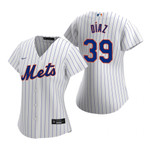 Womens New York Mets #39 Edwin Diaz 2020 White Jersey Gift For Mets And Baseball Fans