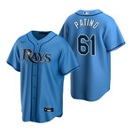 Mens Tampa Bay Rays #61 Luis Patino Alternate Light Blue Jersey Gift For Rays Fans