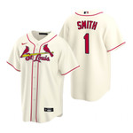 Mens St. Louis Cardinals #1 Ozzie Smith Alternate Cream Jersey Gift For Cardinals Fans