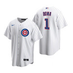 Mens Chicago Cubs #1 Larry Bowa Retired Player White Jersey Gift For Cubs Fans