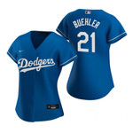 Womens Los Angeles Dodgers #21 Walker Buehler 2020 Royal Blue Jersey Gift For Dodgers Fans