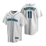 Mens Seattle Mariners #11 Edgar Martinez 2020 Home White Jersey Gift For Mariners Fans