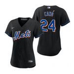 Womens New York Mets #24 Robinso Cano 2020 Black Jersey Gift For Mets And Baseball Fans