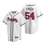 Mens Atlanta Braves #54 Max Fried 2020 Alternate White Jersey Gift For Braves Fans