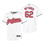 Youth Cleveland Baseball #62 Nick Wittgren 2020 Alternate White Jersey Gift For Cleveland Baseball Fans