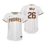 Youth San Diego Padres #26 Austin Nola 2020 White Jersey Gift For Padres Fans