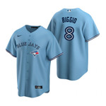 Mens Blue Jays #8 Cavan Biggio Powder Blue Alternate Jersey Gift For Blue Jays Fans