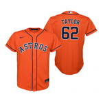 Youth Houston Astros #62 Blake Taylor 2020 Orange Jersey Gift For Astros Fans