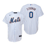 Youth New York Mets #0 Marcus Stroman 2020 Alternate White Jersey Gift For Mets Fans