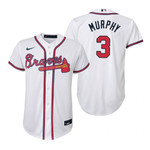 Youth Atlanta Braves #3 Dale Murphy 2020 Home White Jersey Gift For Braves Fans