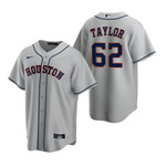 Mens Houston Astros #62 Taylor Gray 2020 Road Gray Jersey Gift For Astros Fans