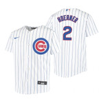 Youth Chicago Cubs #2 Nico Hoerner 2020 White Jersey Gift For Cubs Fans