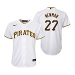 Youth Pittsburgh Pirates #27 Kevin Newman 2020 White Jersey Gift For Pirates Fans
