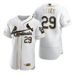 St. Louis Cardinals #29 Alex Reyes Mlb Golden Edition White Jersey Gift For Cardinals Fans