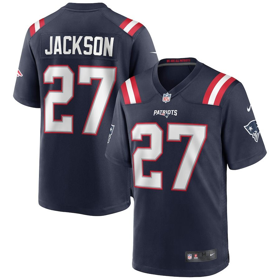 New England Patriots J.C. Jackson Navy Game Jersey gifts for fans