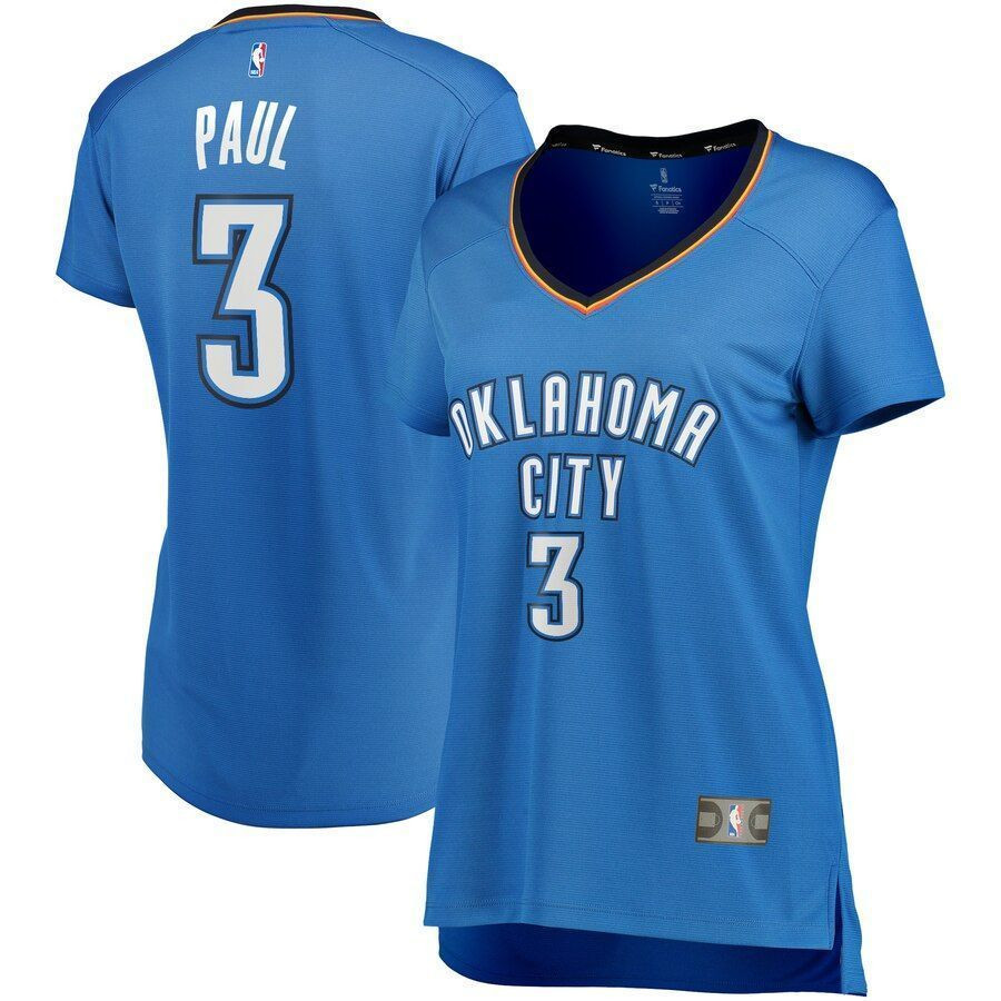 Chris Paul Oklahoma City Thunder Womens Fast Break Player Jersey Blue Icon Edition