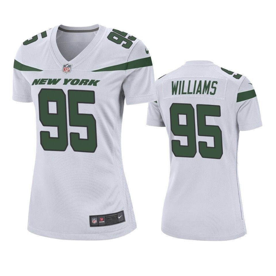 New York Jets Quinnen Williams 2019 NFL Draft White Game Womens Jersey
