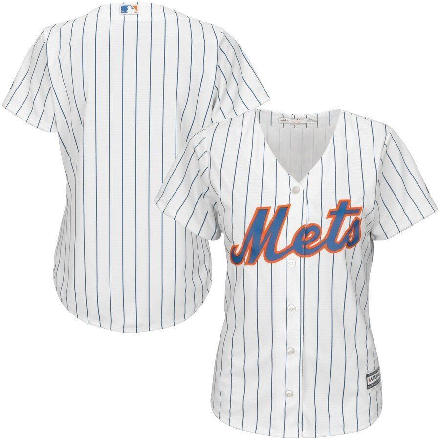 New York Mets Majestic Womens Cool Base Jersey White 2019