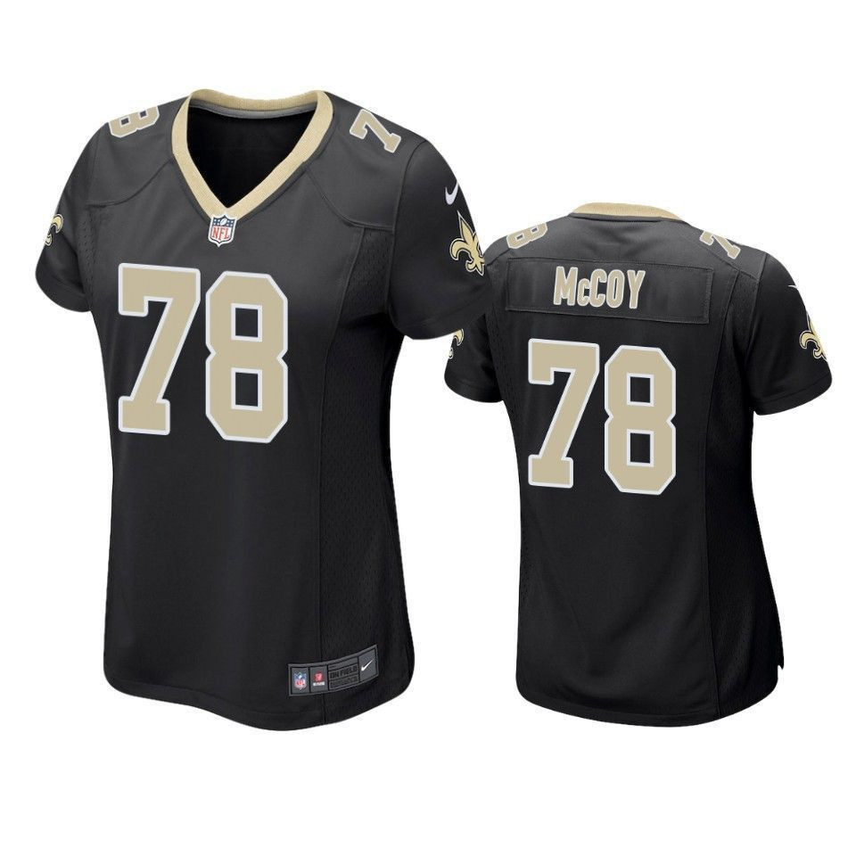 New Orleans Saints Erik McCoy 2019 NFL Draft Black Game Womens Jersey