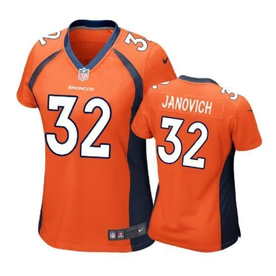 Denver Broncos Andy Janovich Orange Womens Jersey