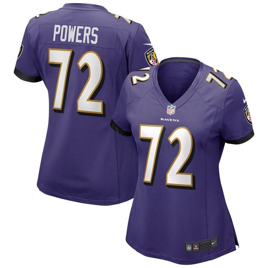 Womens Baltimore Ravens Ben Powers Purple Game Jersey