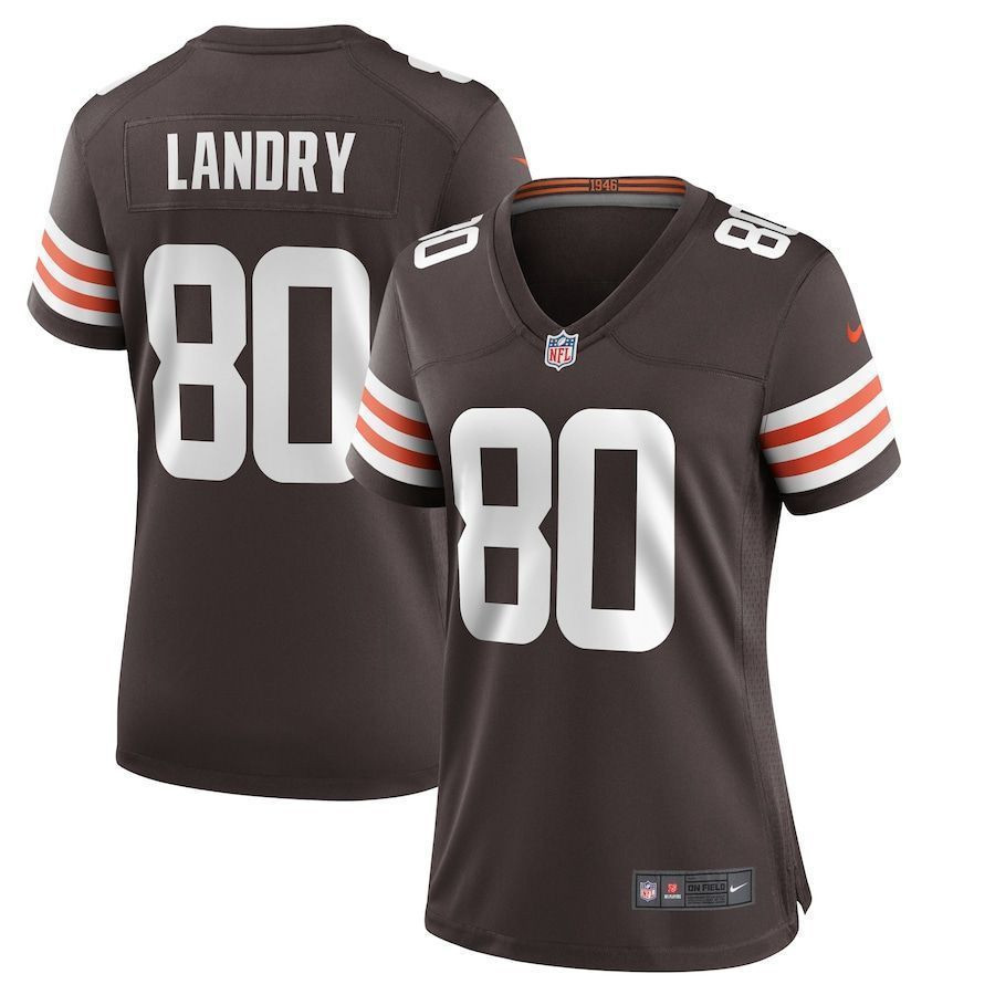 Womens Cleveland Browns Jarvis Landry Brown Player Game Jersey