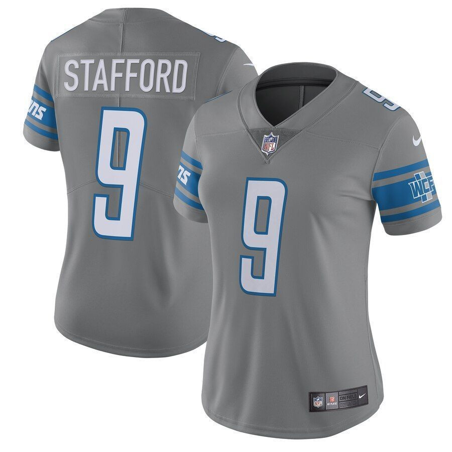 Matthew Stafford Detroit Lions Womens Color Rush Limited Jersey Steel 2019