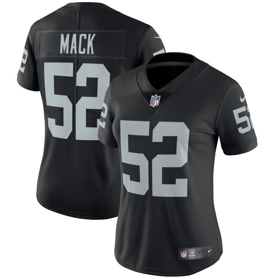 Khalil Mack Oakland Raiders Womens Vapor Untouchable Limited Player Jersey Black 2019