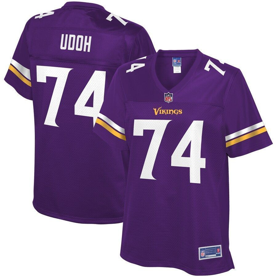 Womens Minnesota Vikings Oli Udoh Purple Player Jersey