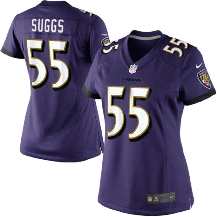 Terrell Suggs Baltimore Ravens Womens Limited Jersey Purple 2019