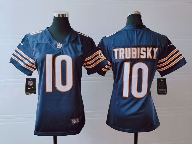 Chicago Bears Mitchell Trubisky #10 NFL 2020 Brown Womens Jersey